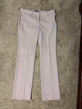 Express Blush Pinstripe Boot Cut Dress Pants